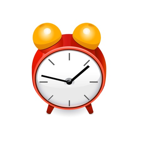 Red alarm clock.のイラスト素材