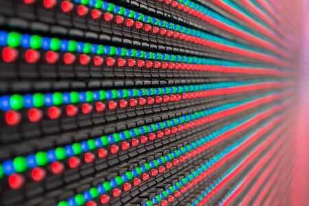 Color of the light from the screen LED light at the opening.の写真素材