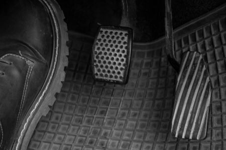 Pedal to control the car while driving at speed.の写真素材