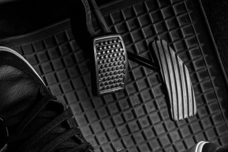 Pedal to control the car while driving at speed.の写真素材