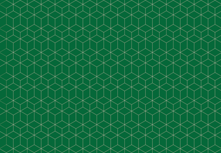 Pattern green background seamless pattern cube technology that overlap.のイラスト素材