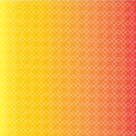 Abstract orange and yellow gradient background with overlapping squares.のイラスト素材