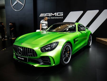 Nonthaburi, THAILAND, December 2017 : Mercedes Benz AMG GT R on display in Motor Expo 2017 at Impact Arena exhibition Muangthong Thani in Thailand.のeditorial素材