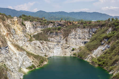 View landscape of grand canyon in Thailand on daytime. Grand canyon in Chonburi at thailand. Grand...