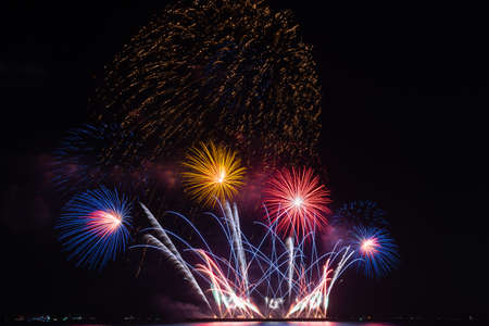 Fireworks light up the sky at the Fireworks Festival.