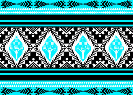 Seamless ethnic pattern in aztec style. Vector illustration.のイラスト素材