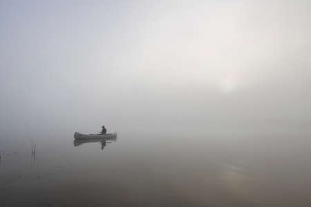 Northern nature. Karelian skerries. lake Ladoga. Channel of lake Ladoga with stony banks.の写真素材