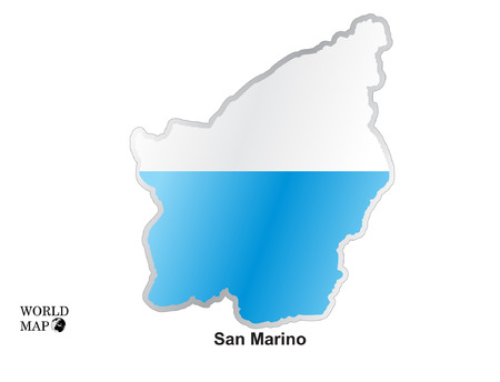 Map SanMarino.のイラスト素材