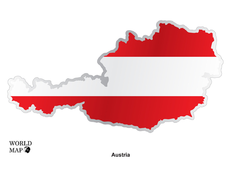 Map Austria.のイラスト素材