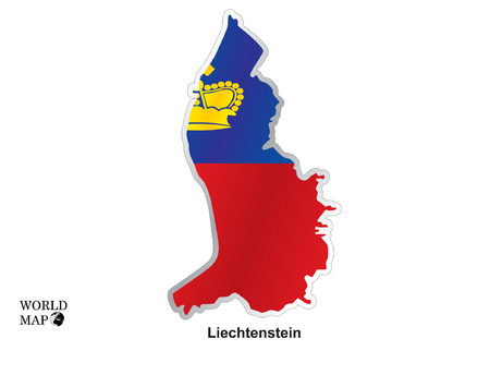 Map Liechtenstein.のイラスト素材