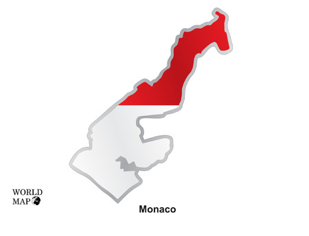 Map Monaco.のイラスト素材