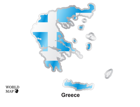 Map Greece.のイラスト素材