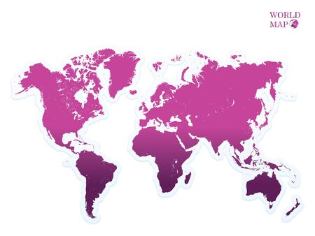 world map violet.のイラスト素材