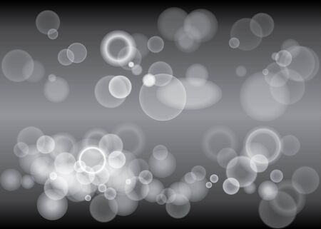 Black bokeh abstract light background.のイラスト素材