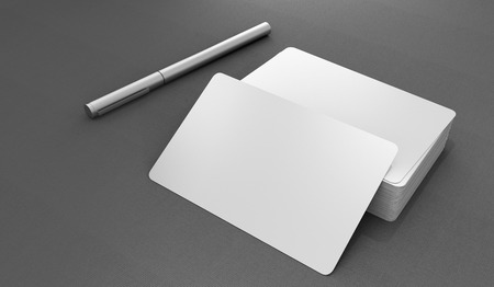 Professional blank template business cardの写真素材