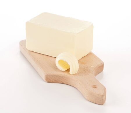 butter on the choppingの写真素材