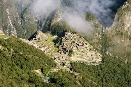 Incas city of Machu Pichu in Cusco, Peruの写真素材