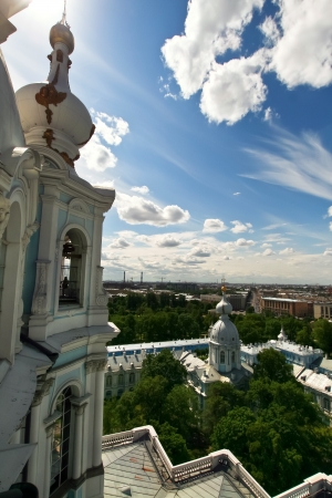Vista desde la Catedral de Smolny, San Petersburgo の写真素材