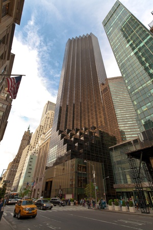 New York City, USA - Trump tower in 5th avenueのeditorial素材