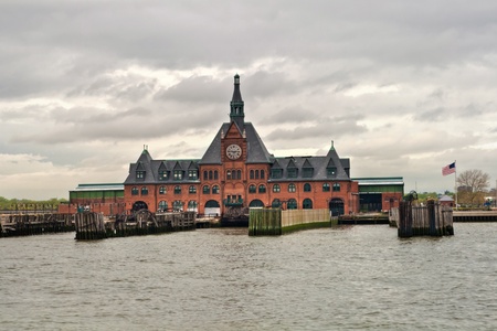 New York, USA, May 8, 2013  Ellis Island Immigration Museum in Ellis Island, New York, USA taken on a cloudy day on May 8th, 2013 のeditorial素材