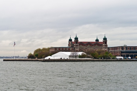 New York, USA, May 8, 2013  Ellis Island Immigration Museum in Ellis Island, New York, USA taken on a cloudy day on May 8th, 2013 のeditorial素材
