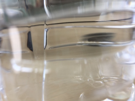 water in plastic bottle