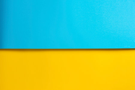 Composition in honor of the Independence Day of Ukraine with a place for the text.の写真素材