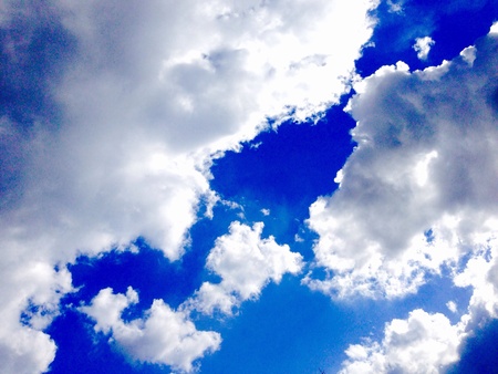 Skyblue with clouds