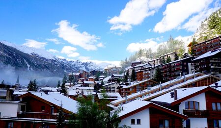 Viewpoints of Zermatt Switzerland Europeの写真素材