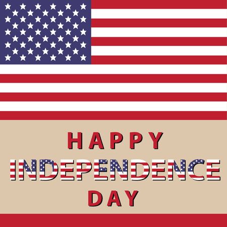 Happy independence day usa americaのイラスト素材