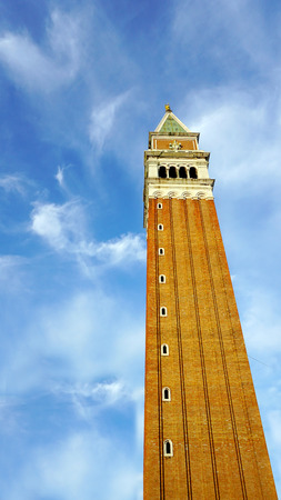 San Macro Tower architecture in Venice, Italyの写真素材