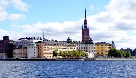 Landscape of Stockholm oldtown city, Swedenの写真素材
