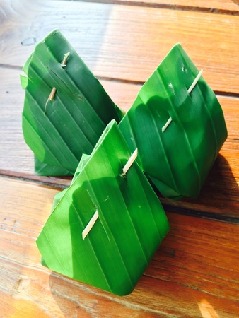 Three of thai custard sweet dessert packaging designの素材