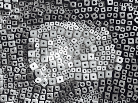 Mixed Monochrome box patternの素材