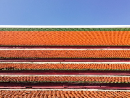 Wat mahathat temple roof layering detail historical architecture Phitsanulok, Thailand