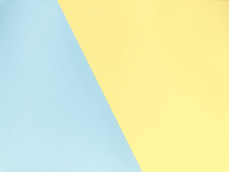 Blue and yellow Pastel color backgroundの写真素材