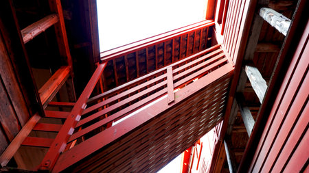 stair construction fisherman house in Bergen, Norway