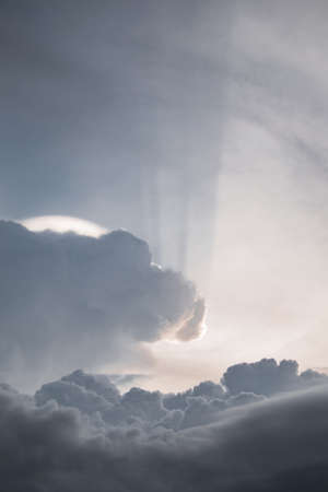 These images of a storm approaching rural parts of india were shot during low light condtions using a telephoto lens and fully zoomedの写真素材