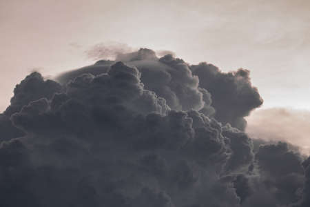 These images of a storm approaching rural parts of india were shot during low light condtions using a telephoto lens and fully zoomedの写真素材