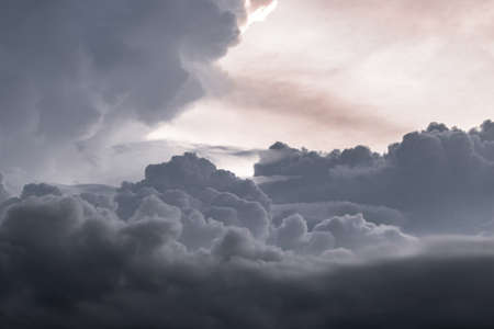 These images of a storm approaching rural parts of india were shot during low light condtions using a telephoto lens and fully zoomedの写真素材