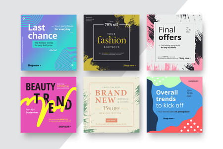 Trendy minimal abstract business card template. Modern corporate stationery id layout with geometric pattern. Vector fashion background design with information sample name text.のイラスト素材