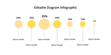 Business pie chart infographic with editable segments. Cirlce corporate infograph elements. Company presentation slide template. Modern vector info graphic layout design.のイラスト素材