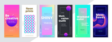 Modern promotion rectangular web banner for social media mobile apps. Elegant sale and discount...