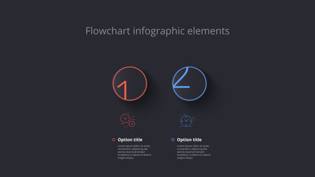 Vector of Business 2 step process chart - ID:1-185705721 - Royalty Free ...