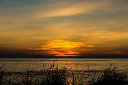 Beautiful landscape sunset viewの写真素材