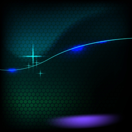 Vector illustration of black abstract background with luminous linesのイラスト素材