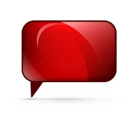 The illustration of  red 3D glossy bannerのイラスト素材