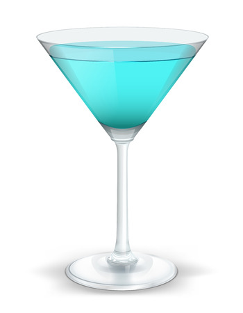 cocktail triangular blueのイラスト素材