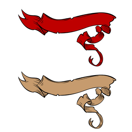 vintage bannerのイラスト素材