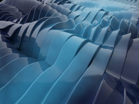 Abstract swirly colorful shape background. 3D renderingの写真素材
